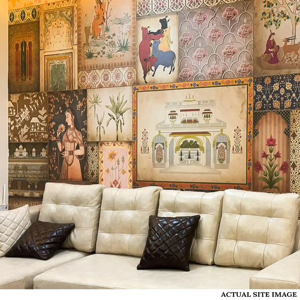 Kahani, Indian Art Theme Wallpaper, Customised