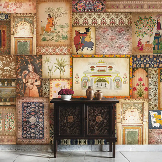 Kahani, Indian Art Theme Wallpaper, Customised